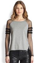 Thumbnail for your product : RED Valentino Jersey Contrast Baseball Tee