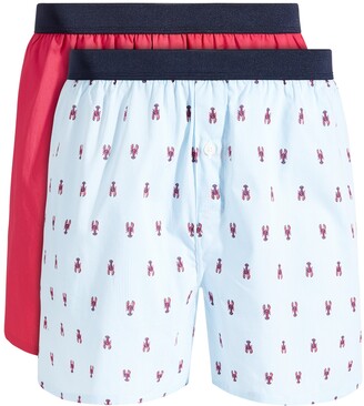 Club Room Men's 2-Pk. Lobster & Solid Boxer Shorts, Created for Macy's