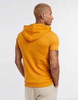 Thumbnail for your product : ASOS DESIGN muscle short sleeve hoodie in yellow