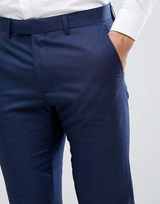 Moss Bros Skinny Suit Pants In Navy