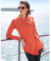 Thumbnail for your product : Anne Weyburn Cardigan with Asymmetric Button Fastening