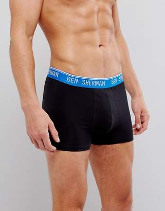 Ben Sherman 3 Pack Trunk with Color Waistband