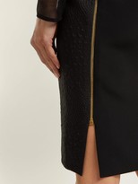 Thumbnail for your product : Roland Mouret Magnolia Silk-blend Jacquard Dress - Black