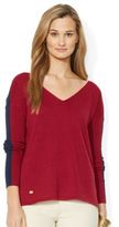 Thumbnail for your product : Lauren Ralph Lauren Color Blocked V Neck Sweater