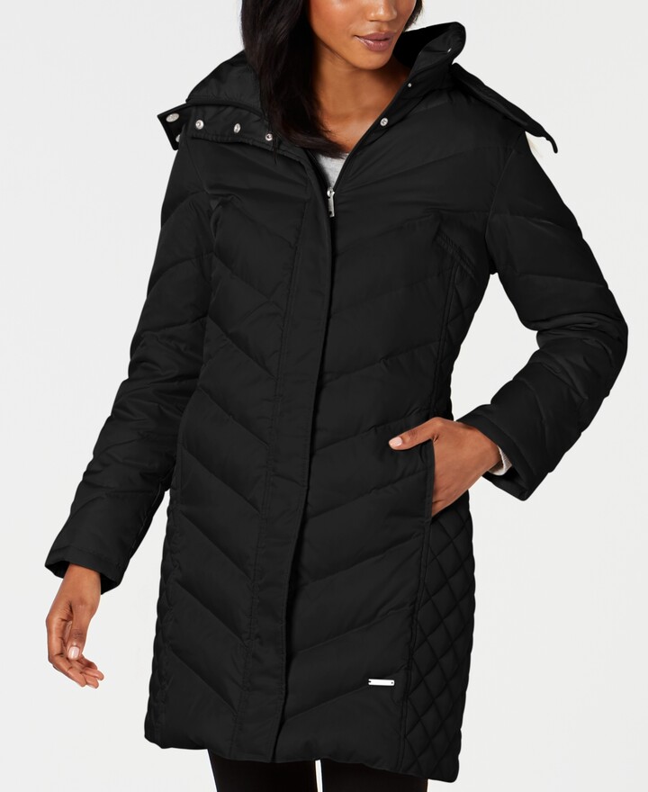 petite black parka