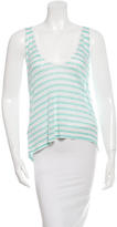 Thumbnail for your product : Alexander Wang T by Striped Sleeveless Top w/ Tags