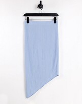 Thumbnail for your product : NA-KD x Hanna Schonberg co-ord tie dye asymmetric skirt in blue
