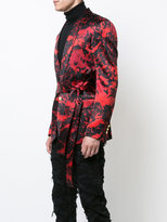 Thumbnail for your product : Balmain belted shawl collar blazer