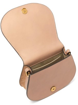 Chloé Nile Small Leather And Suede Cross-body Bag - Light Pink