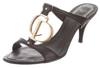 Christian Dior Logo Slide Sandals