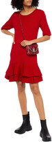 Thumbnail for your product : Boutique Moschino Fluted tiered knitted mini dress