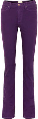 Simon Miller W009 Letha Mid-rise Slim-leg Jeans - Purple