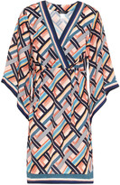 Thumbnail for your product : Jets Pleated Printed Crepe Kaftan