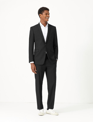 Marks and Spencer Big & Tall Slim Fit Trousers with Stretch