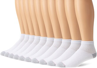 Hanes Men's 10 Pack Ultimate Cushion Ankle Socks