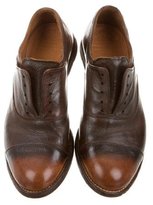 Thumbnail for your product : Officine Creative Leather Round-Toe Oxfords w/ Tags