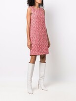 Thumbnail for your product : Odeeh Kleid Aus tweed midi dress