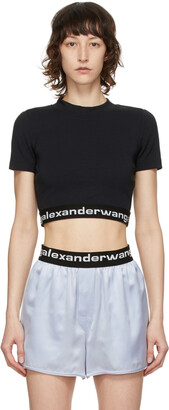 alexanderwang.t Black Logo Baby T-Shirt