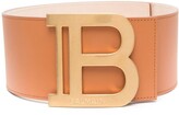 Thumbnail for your product : Balmain Logo-Plaque Buckle-Fastening Belt