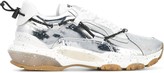 Thumbnail for your product : Valentino Garavani Spray-painted Bounce Sneakers Silver