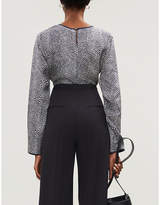 Thumbnail for your product : Max Mara Perin printed silk-twill top