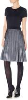 Thumbnail for your product : HUGO BOSS Wynola Crew Neck Pleated Dress in Dark Blue