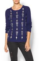 Thumbnail for your product : Pim + Larkin Beaded Cable Pullover
