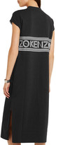 Thumbnail for your product : Kenzo Printed Cotton-jersey Midi Dress - Black