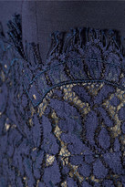Thumbnail for your product : Lover Vee Vee lace-paneled twill mini dress