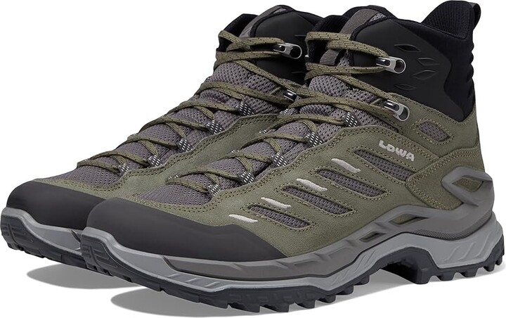 Lowa Innovo Mid Women's Shoes Seaweed/Grey : 9.5 B - Medium, Leather