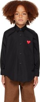 Thumbnail for your product : Comme des Garçons PLAY Kids Black Heart Patch Shirt