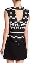 Thumbnail for your product : Nicole Miller Boxy V-Blouse