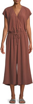 Thumbnail for your product : Eileen Fisher Plus Size Crepe Cropped Jumpsuit
