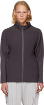 Thumbnail for your product : Homme Plissé Issey Miyake Purple Zip Sweater