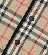 Thumbnail for your product : Burberry Children Baby checked quilted jacket