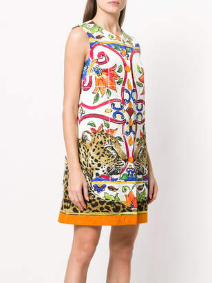 Dolce & Gabbana Majolica leopard print dress