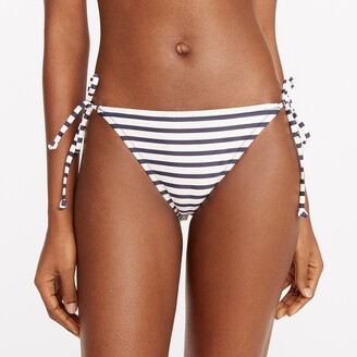 J.Crew String hipster full-coverage bikini bottom in stripe