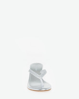 Thumbnail for your product : Le Château Embellished Faux Leather Wedge Sandal