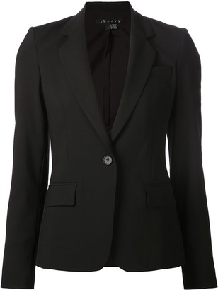 Theory Fitted Single-Breasted Blazer
