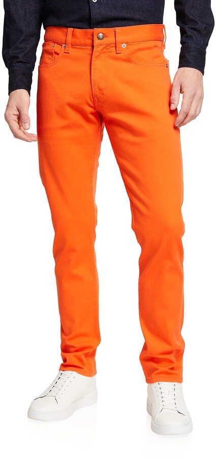 Mens Orange Denim Jeans | Shop The Largest Collection | ShopStyle