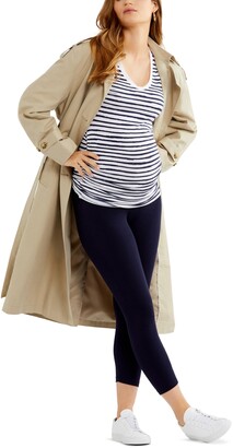 A Pea in the Pod Luxe Essentials Secret Fit Belly Cropped Maternity Leggings