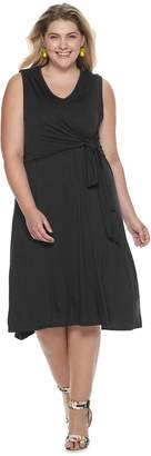 Apt. 9 Plus Size Easy Plus A-Line Dress With Knot Detail