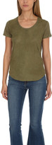 Thumbnail for your product : Majestic Filatures Leather Scoop Neck Tee