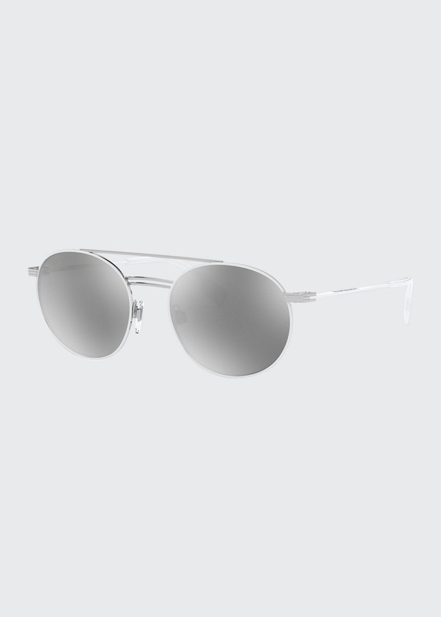 Burberry Round Mirrored Sunglasses ShopStyle