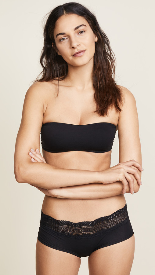 sheer bandeau bra