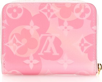 Louis Vuitton Zippy Wallet Limited Edition Valentine Floral Monogram Vernis  Pink