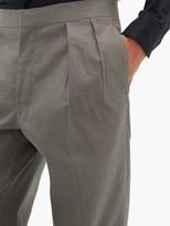 Thumbnail for your product : The Row Mark Pleated Wool-twill Suit Trousers - Dark Grey