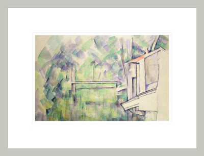 Red Barrel Studio Mill on the River by Paul Cézanne -Framed Giclee Print