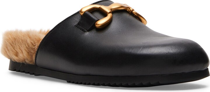 faux fur clog
