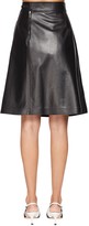 Thumbnail for your product : Sportmax High Waist Leather Wrap Skirt